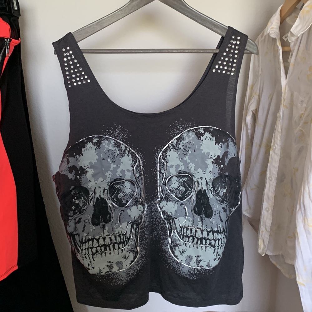 Ultra flirt tank top XL preowned dark gray